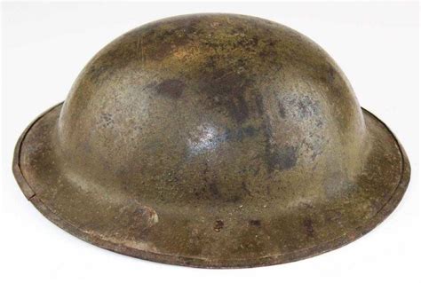 Wwi Signed Doughboy Trench Helmet