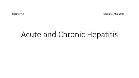 Solution Pathophysiology Of Acute And Chronic Hepatitis Studypool