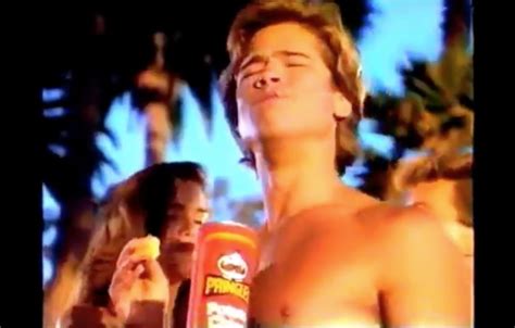 Brad Pitt In Early Pringles Commercial Nowness