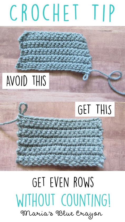 Crochet Tip Beginner Tip Get Even Rows When Crocheting Crochet Diy