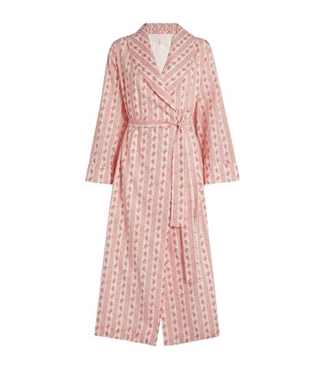 Yolke Pink Cotton Robe Harrods UK