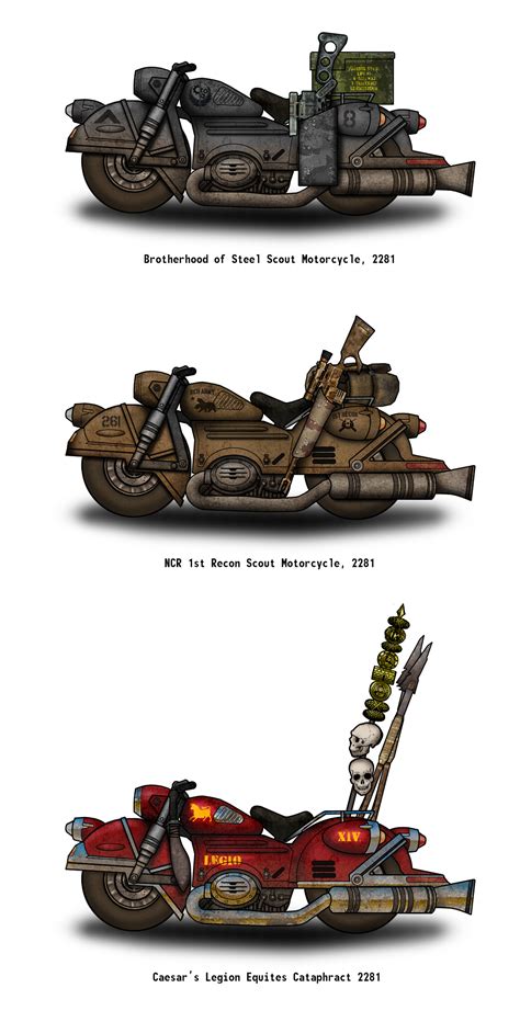 Fallout Motorcycles Armies Of The Mojave By Penguin Commando On