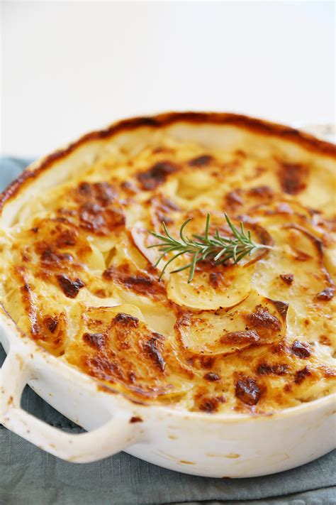 Garlic And Goat Cheese Potato Gratin The Comfort Of Cooking