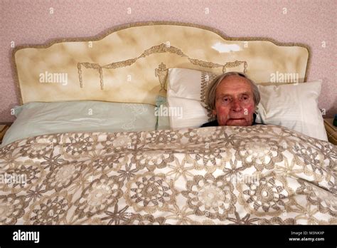 Year Old Man In Bed At Home Hi Res Stock Photography And Images Alamy