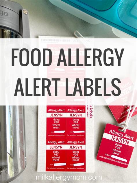 Food Allergy Stickers By Mabels Labels Milk Allergy Mom