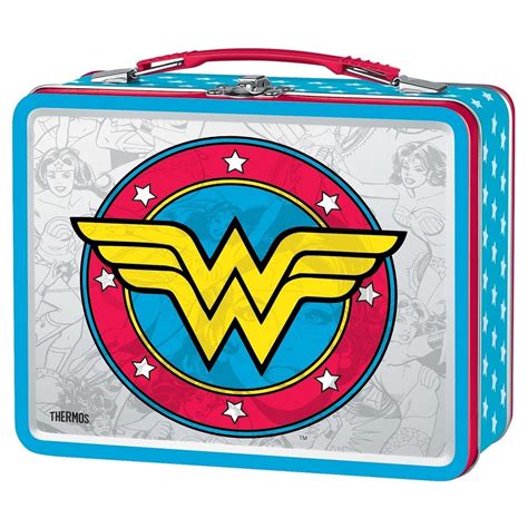 Thermos Metal Wonder Woman Lunch Box Red Wonder Woman Lunch Box