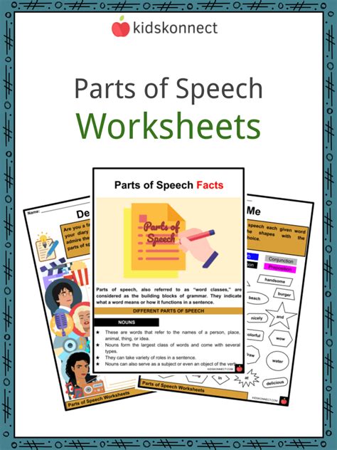 Parts Of Speech Facts Worksheets Examples Definition Worksheets