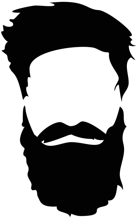 Beard Silhouette Royalty Free Beard And Moustache Png Download 4983
