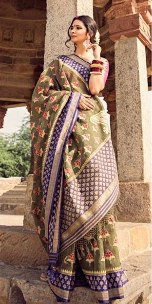 Gaurang Shah Banarasi Saree Colourful Outfits Women Of India Namaste India