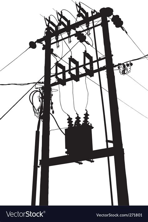 Electric Transformer Substation Royalty Free Vector Image