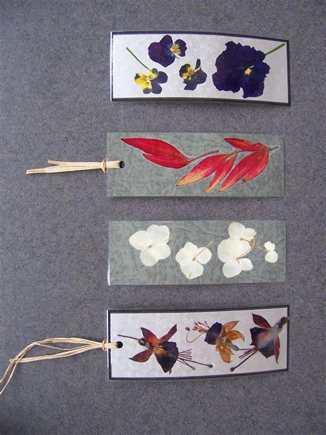 Our Beautiful Bookmarks Made With Pressed Flowers And Leaves How To