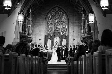 First Kiss As Husband And Wife In Iconic And Classic Church Wedding