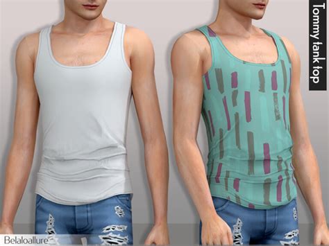 Tommy Tank Top By Belaloallure At Tsr Sims 4 Updates