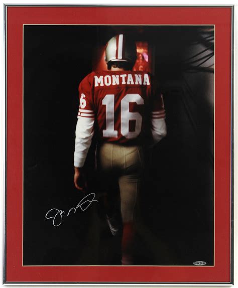 Lot Detail 1990s Joe Montana San Francisco 49ers Signed 18 X 22