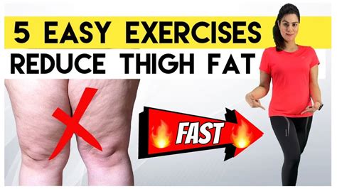 5 Easy Thigh Fat Exercises At Home How To Lose Thigh Fat Fast Get
