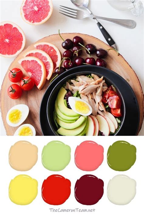 Red, yellow, white, green and purple. 20 Color Palettes Inspired by Food | The Cameron Team