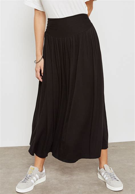 Buy Ginger Basics Black Essential Maxi Skirt For Women In Muscat Salalah