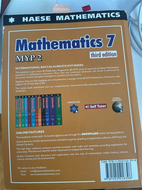 Haese Math 7 Myp2 興趣及遊戲 書本 And 文具 教科書 Carousell