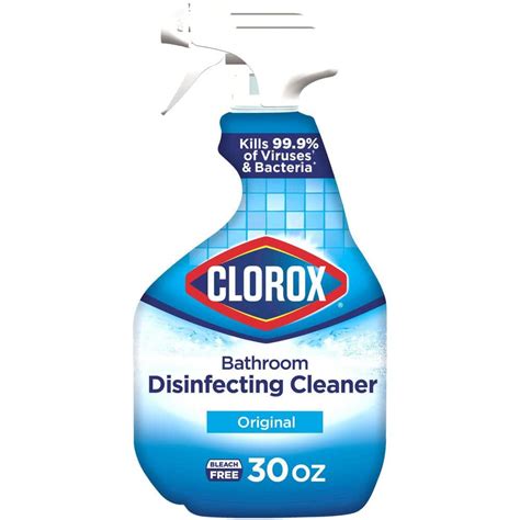 Clorox 30 Oz Bleach Free Disinfecting Bathroom Cleaner Spray