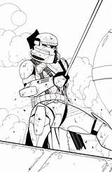 Trooper Clone Coloring Pages Airborne Wars Star Arc Template Commander Commando Imperial Scout Deviantart Sketch Wallpaper Popular Cool Officer Coloringhome sketch template