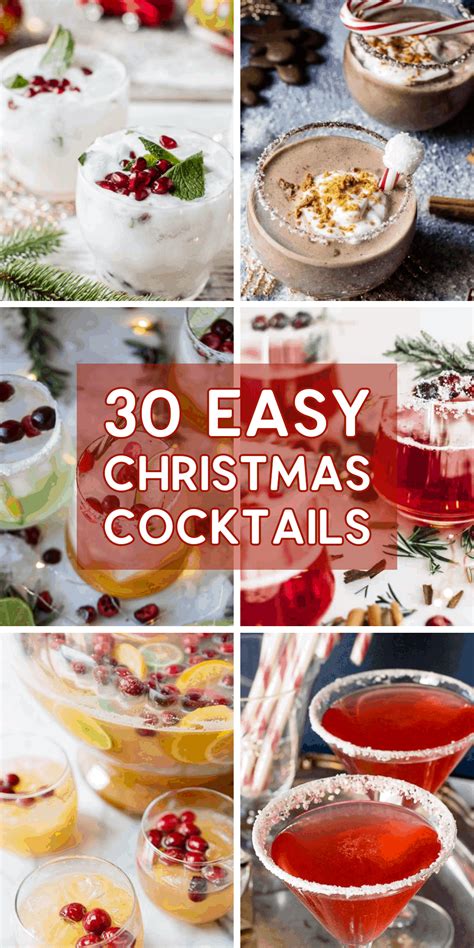 30 Easy Christmas Cocktails To Get You In The Holiday Spirit Christmas Cocktails Easy