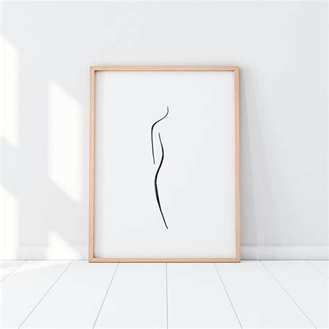 Minimalist Nude Set Of 4 Butt Poster Female Nude Printable Etsy