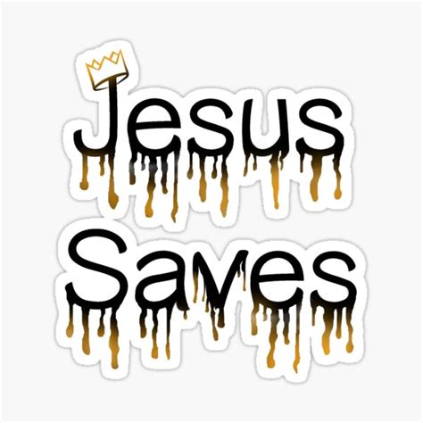 Jesus Saves Graffiti Graphic Design Sticker For Sale By