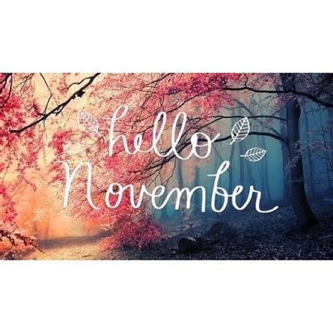 Hello November My Birthday Month Lovely Pinterest
