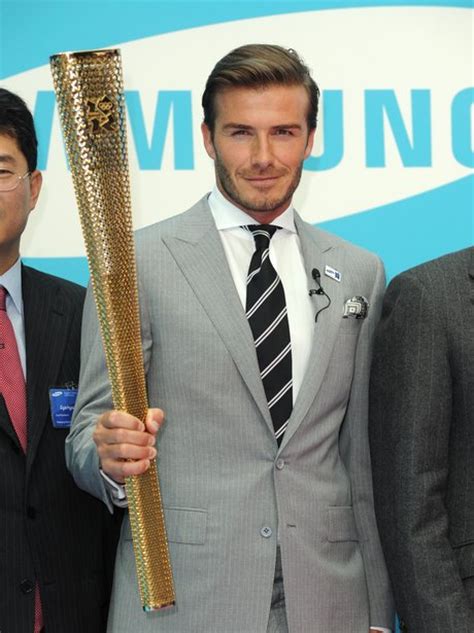 David Beckham David Beckham And The Olympic Torch Heart