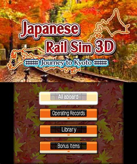 Japanese Rail Sim 3d Journey To Kyoto 3ds Eshop Screenshots