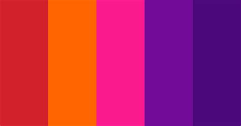 Orange Red Pink And Purple Color Scheme Orange