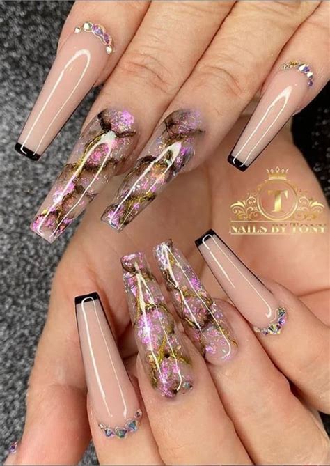 60 Trendy Acrylic Coffin Nails Design To Light Up Your Spring And Summer Fashionsum Gel Nails