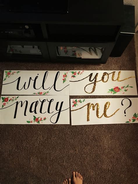 Maybe you would like to learn more about one of these? Will you marry me sign with floral | Marry me, Wedding ...