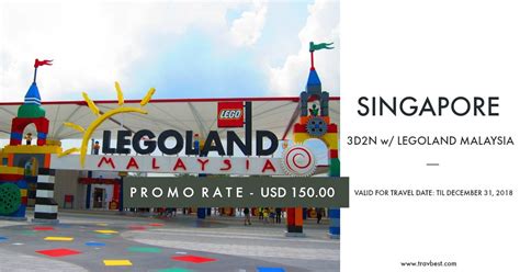 Latest ticket & package promotion from. SG with Legoland for as low USD 150.00/per pax TRAVEL DATE ...