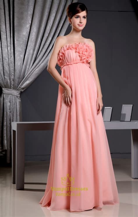 We are pleased to welcome you to our new section. Coral Chiffon Bridesmaid Dress, Chiffon Empire Waist ...