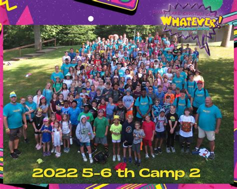 2022 5 6th Grade Camp 2 Round Lake Christian Camp