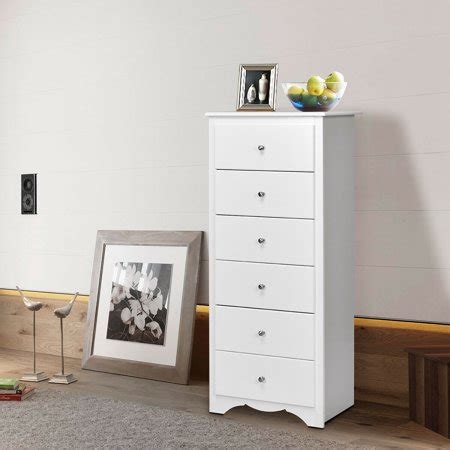 Visit us in texas today! Gymax 6 Drawer Chest Dresser Clothes Storage Bedroom Tall ...