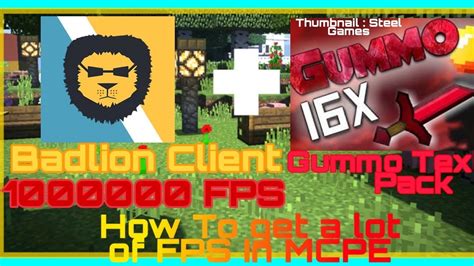 How To Get A Lot Of Fps In Mcpe Badlion Client Gummo Texture