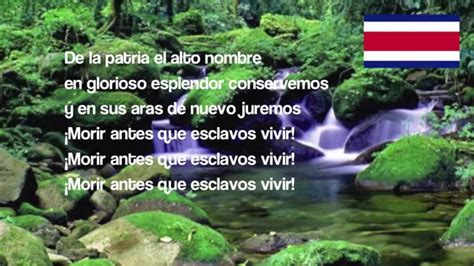 Costa Rica Anthem Bolivianos El Hado Propicio Youtube