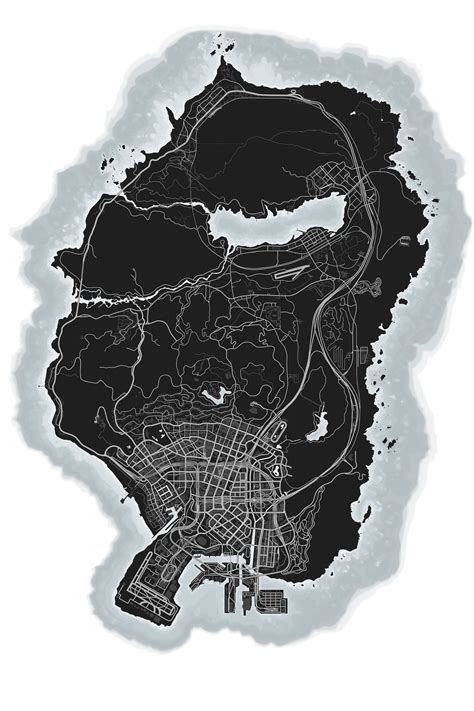 The Los Santos Map In High Resolution Gta V Gtaforums