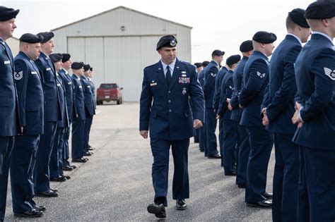 181st Security Forces Squadron Conducts Dress Blues Inspection 181st