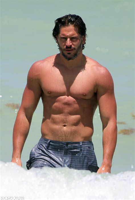 Joe Manganiello Went Shirtless On The Beach Shirtless Joe Manganiello Brings His Bulging