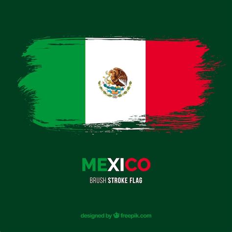 Premium Vector Flag Of Mexico