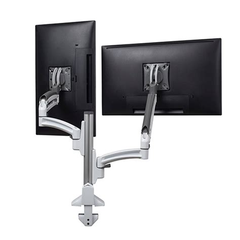 Chief Kontour Reduced Height Dual Screen Dynamic Column Monitor Desk