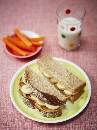 Peanut Butter Banana Sandwiches Weaning Jamie Oliver