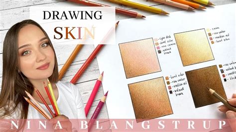 How To Draw Skin With Coloured Pencils Step By Step Tutorial Youtube