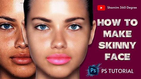 How To Make Skinny Face Part 1 Photoshop Tutorial Youtube