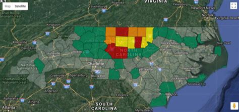 Power Outage Map Raleigh Nc Table Rock Lake Map