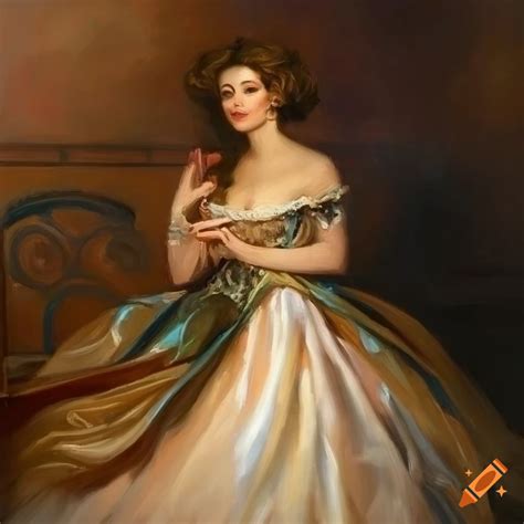 Oil Painting Of An Elegant Noble Lady On Craiyon