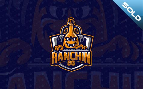 Ranchin Gg Custom Gaming Logo Custom Gamer Logo Gamer Esports Logo